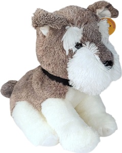 Maskotka piesek duży Sznaucer 33cm