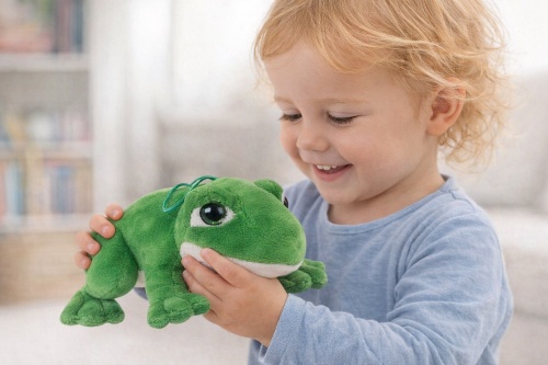 ŻABA kumkająca maskotka PLUSZOWA żabka na PREZENT 23cm