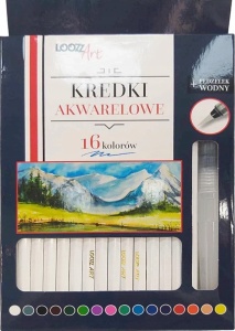Kredki akwarelowe 16 kolorów + pędzelek LOOZZ Art