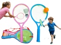 kolorowy badminton dla dzieci z piłką i lotką w pokrowcu