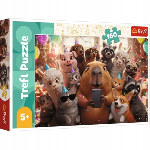 TREFL puzzle 160 Kapibara i przyjaciele