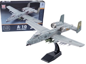 model do składania z klocków samolot szturmowy A-10  skala 1:72 - klocki malowane