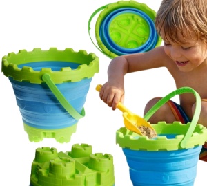 wiaderko do piasku składane zamek 16cm