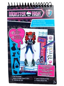 Szkicownik Projektanki Mody Monster High z naklejkami