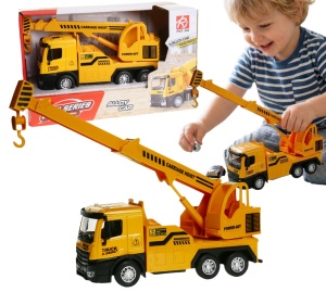 Ciężarówka z ruchomym dźwigiem 15cm