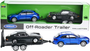 Porsche Macan i Porsche 911 old timer laweta 1:34-39 model WELLY