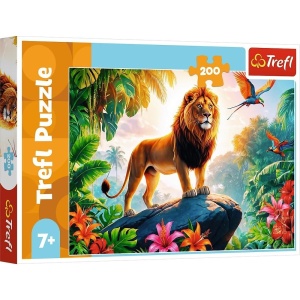 Puzzle Trefl 200 elementów Król Dżungli - Lew