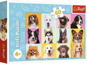 TREFL PUZZLE 30 Psiaki pieski psy i pieseczki - rasy psów