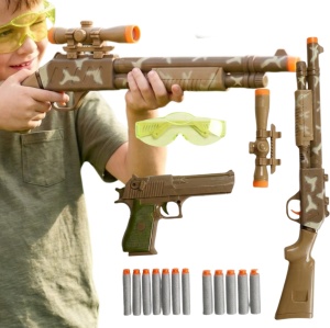 Kopia - karabin + pistolet na strzałki Mały Żołnierz zesta