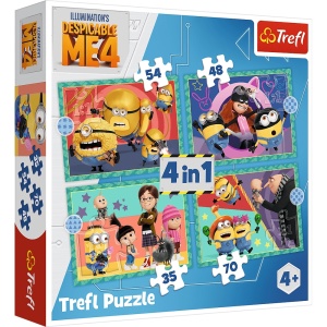 Trefl puzzle 4w1 Minionki 4