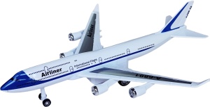 samolot metalowy Boeing 747 Jambo Jet światło dźwięk 20cm