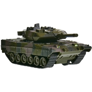 czołg metalowo plastikowy światło dźwięk z bateriami Leopard 2 