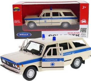 Fiat 125p kombi FSO 1:34-39 model  Welly karetka pogotowia