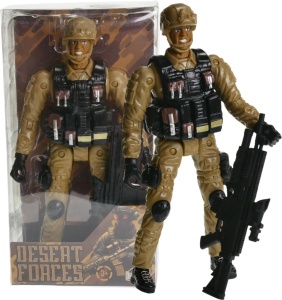Żołnierz DESRT FORCES 18cm figurka z akcesoriami