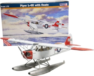 model do sklejania samolot Piper L-4H with floats 1:72