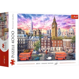 Wielka Brytania Angla Spacer po Londyn ie TREFL PUZZLE 4000