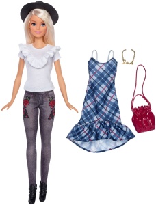 Lalka Barbie - Fashionistas w czarnym kapeluszu FJF68