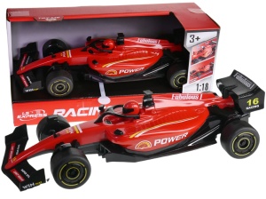Formuła 1 bolid F1 z napędem światło/dźwięk 30cm czerwony