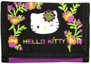 portfel portfelik Hello Kitty zapinany na rzep
