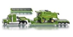 SIKU FARMER 1851 SAMOCHÓD CIĘŻAROWY Z LAWETĄ I KOMBAJNEM JOHN DEERE 1:87