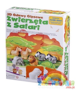 4M ODLEWY GIPSOWE - ZWIERZĘTA SAFARI zestaw kreatywny