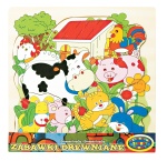 00188 Układanka drewniana - zwierzątka z farmy
