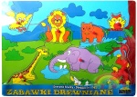 00167 Układanka drewniana - Zwierzęta safari