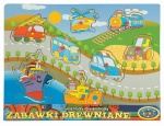 00398 Układanka drewniana - środki transportu