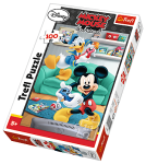 Trefl puzzle 100 elementów Myszka Miki i Kaczor Donald - Granie na konsoli 16291