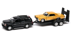 Cadillac Escalade i Pontiac GTO laweta 1:34-39 model WELLY