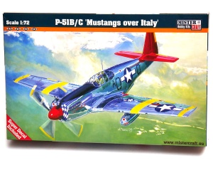 model do sklejania samolot North American P-51B/C Mustangs over Italy 1:72