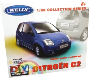 Citroen C2 1:34 - 39 model WELLY do złożenia