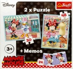Trefl puzzle 2w1 + Memos - Myszka Minnie