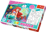 Trefl puzzle i malowanka 2w1 Mała Syrenka Arielka  36513
