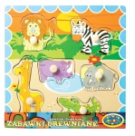 00194 Układanka drewniana - zwierzęta afrykańskie