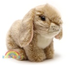 królik szary siedzący kremowy 25cm Anna Club Plush