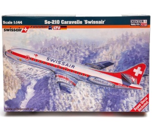 model do sklejania samolot Se-210 Caravelle Swissair 1:144