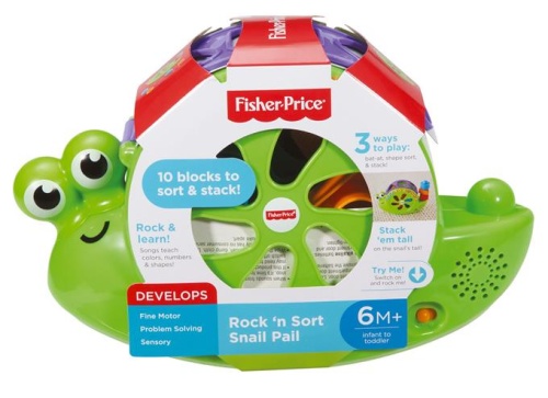 Fisher Price Śpiewający Ślimak - Sorter kształtów-478442