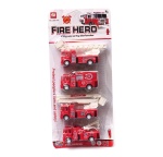 zestaw autek 5szt. resoraki - wóz strażacki