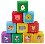 Fisher Price 10 klocków Pierwsze słówka - zwierzątka