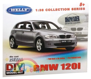 BMW 120i 1:34 - 39 model WELLY do złożenia