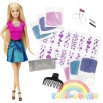 MATTEL Barbie Studio Fryzjerskie - brokatowa stylizacja