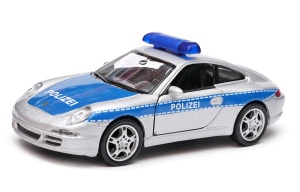 Porsche 911 (997) Carrera S Coupe Policja  1:34 - 1:39 model WELLY