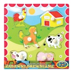 00192 Układanka drewniana - zwierzęta na farmie