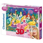 Clementoni puzzle 104 elementy 3D Vision Disney Księżniczki
