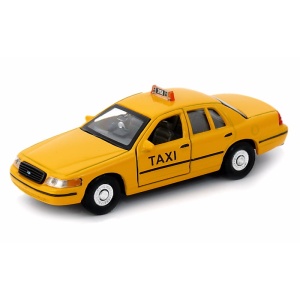 Ford Crown Victoria NY TAXI 1999 yelow cub 1:34-39 model Welly