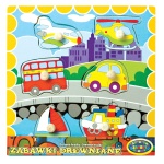 00193 Układanka drewniana - środki transportu