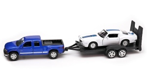 Chevrolet Silverado i Pontiac Firebird Trans AM laweta 1:34-39 model WELLY