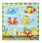 00191 Układanka drewniana - zwierzęta morskie