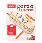 PENTEL - pastele do tkanin z piórnikiem